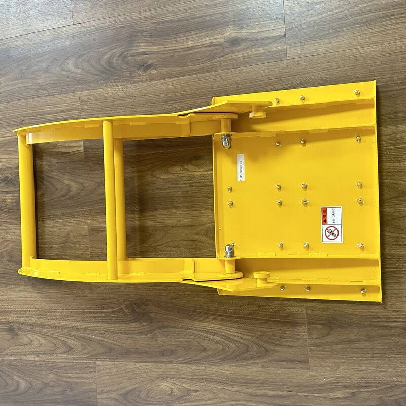 Barricada portátil plegable ligera con frenado activo para el control del vehículo a baja velocidad