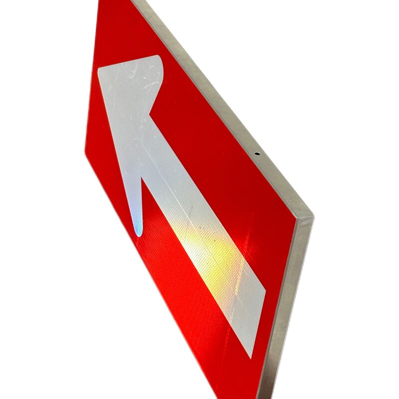 L400*W280*H2.0mm 3M Película reflectante de flecha de tablero señal de tráfico personalizable para la seguridad vial