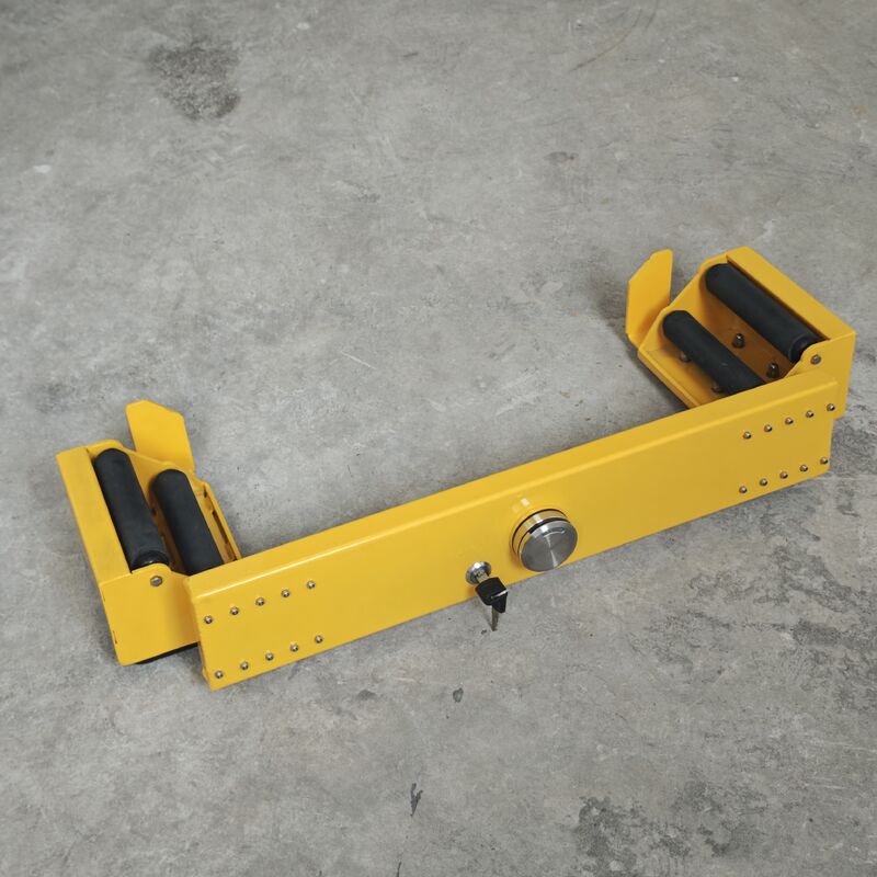 Cerradura antirrobo de rueda ligera de 5KG con pulverización electrostática con Base de goma antideslizante para estacionamiento seguro