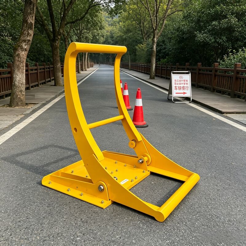 13.4 kg Barrera de seguridad plegable ligera para vehículos con pulverización electrostática para la seguridad vial urbana