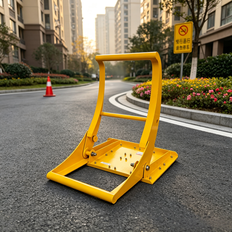 Barrera de vehículos anti-ram con diseño plegable y fumigación electrostática para carreteras urbanas