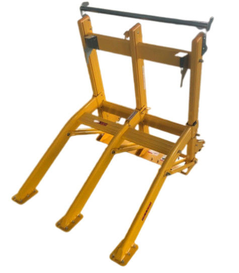 Barrera vehicular portátil ligera de 25 kg con pulverización electrostática amarilla RAL 1002 para zonas de construcción