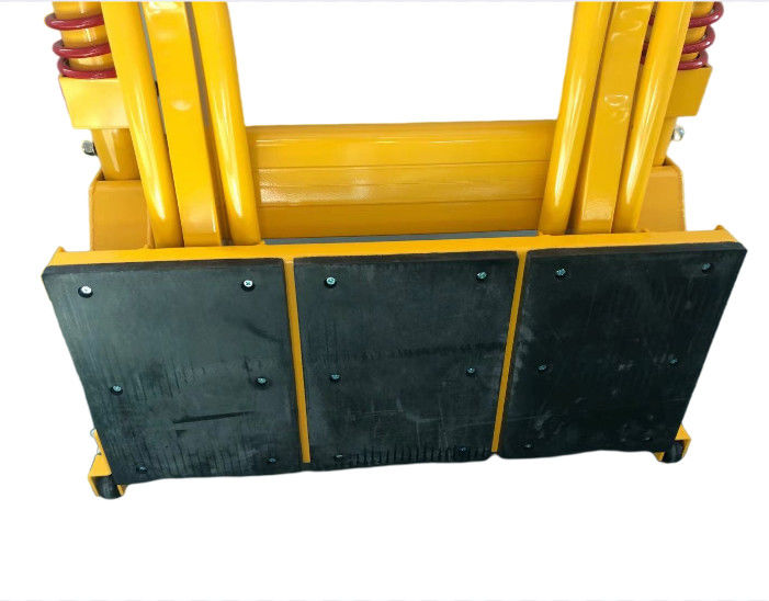 Barrera de choque plegable de aluminio ligero con diseño de ruedas para barricada de vehículos portátil