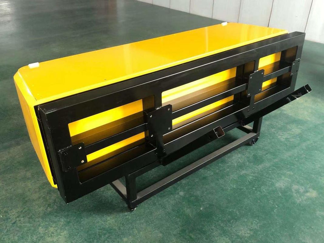 Barreras antis de aluminio del vehículo del color amarillo para el camión de basura