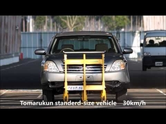 Diseño plegable de barrera móvil para vehículos de transporte de baja velocidad