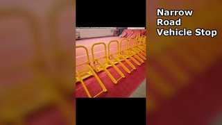 Instalación de barrera móvil para vehículos MVB